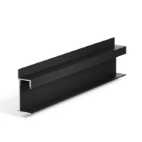 Теневая рейка LACONISTIQ Light PANEL Черная анодированная (44*17*3000мм.) под подсветку, вставка FLEX в комплекте