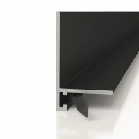 Микроплинтус ML15A анодированный черный