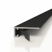 Микроплинтус M15A 6х15х2000мм.анодированный черный
