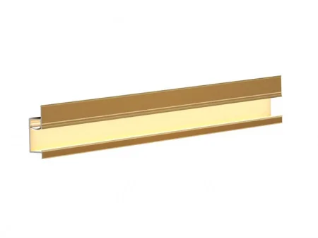 Теневая рейка LACONISTIQ Light Св. золото анодированное (45,7*15,45*3000мм.) под подсветку, вставка FLEX в комплекте