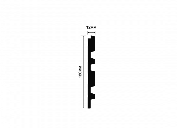 Панель HIWOOD LV122 S381A   120мм х 12мм х 2.7м