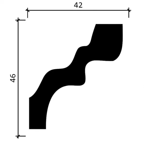 Карниз DD39 - 46*42*2000мм