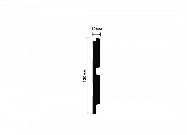 Панель HIWOOD LV123 W36   120мм х 12мм х 2.7м