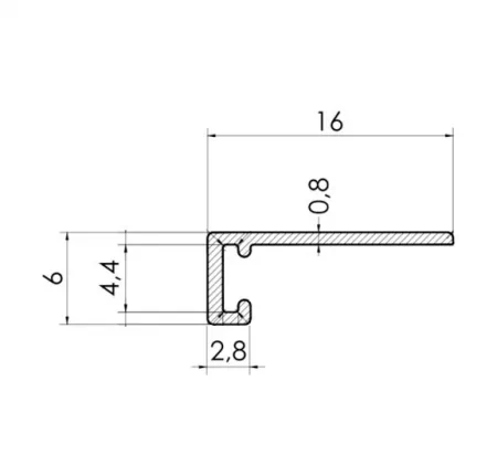Микроплинтус Framedoors minimal FD-05 (Покраска по RAL.)