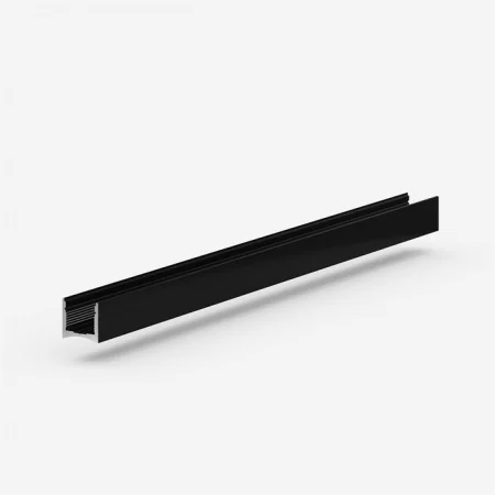 Теневая рейка LACONISTIQ LIGHT mini, под подсветку для обоев, панелей, керамог., Черная анодированная, размер (14*13*3000мм).вставка FLEX в комплекте
