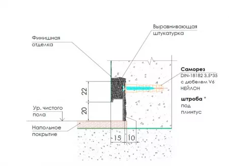 Теневой плинтус Framedoors FD-04 (Без покрытия сырой алюм.)