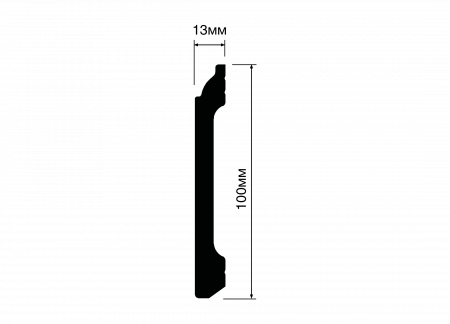 Плинтус HIWOOD B100C   100мм х 13мм х 2м