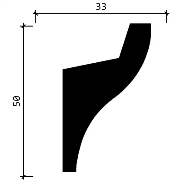 Карниз DD506 - 50*33*2000мм