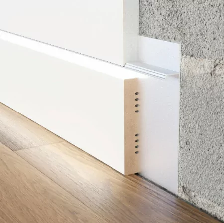 Плинтус скрытого монтажа Framedoors FD-01 (Без покрытия сырой алюм.)