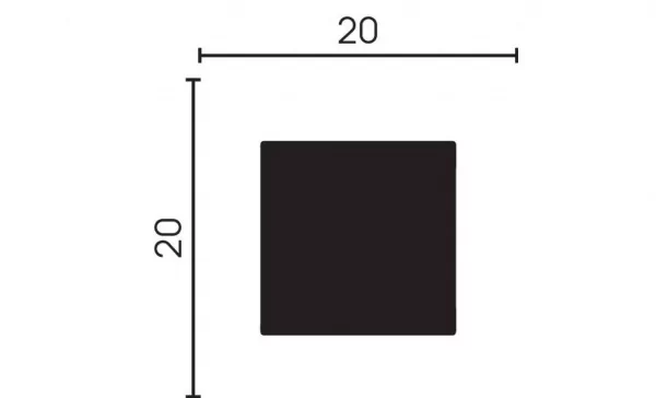 Молдинг DD622 - 20*20*2000мм