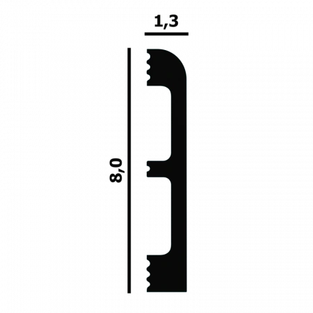Плинтус напольный Перфект plus P83(FLEX)